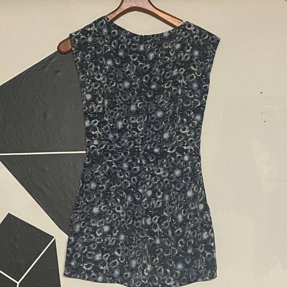 Blue Patterned Romper - Picture 2 of 3